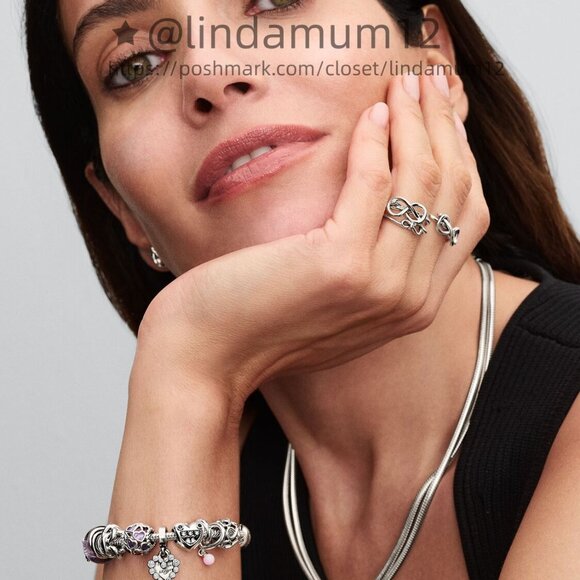 Pandora Openwork Hearts Mum Charm - Picture 6 of 6